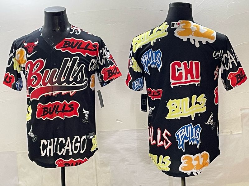 Men Chicago Bulls Nike blank Black NBA 2025 Jersey style 01->chicago bulls->NBA Jersey